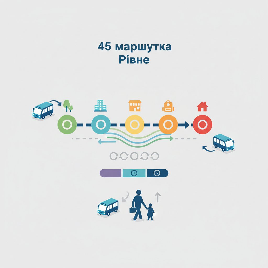 45 маршрутка ровно