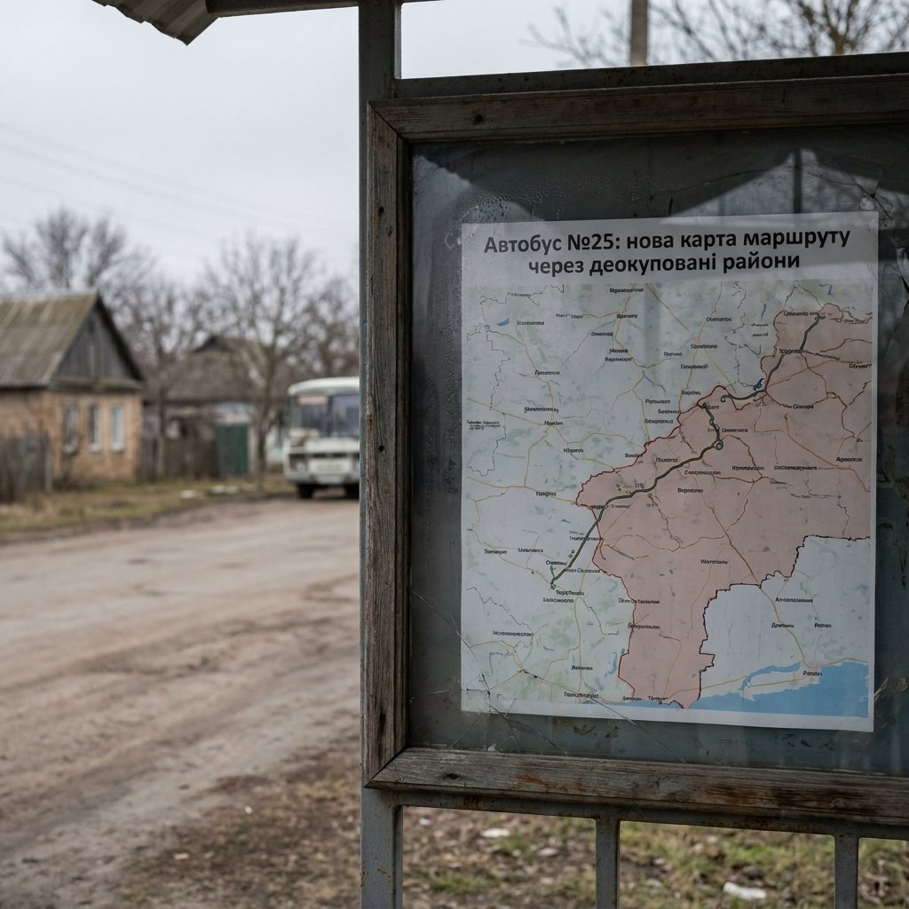 Автобус №25: нова карта маршруту через деокуповані райони