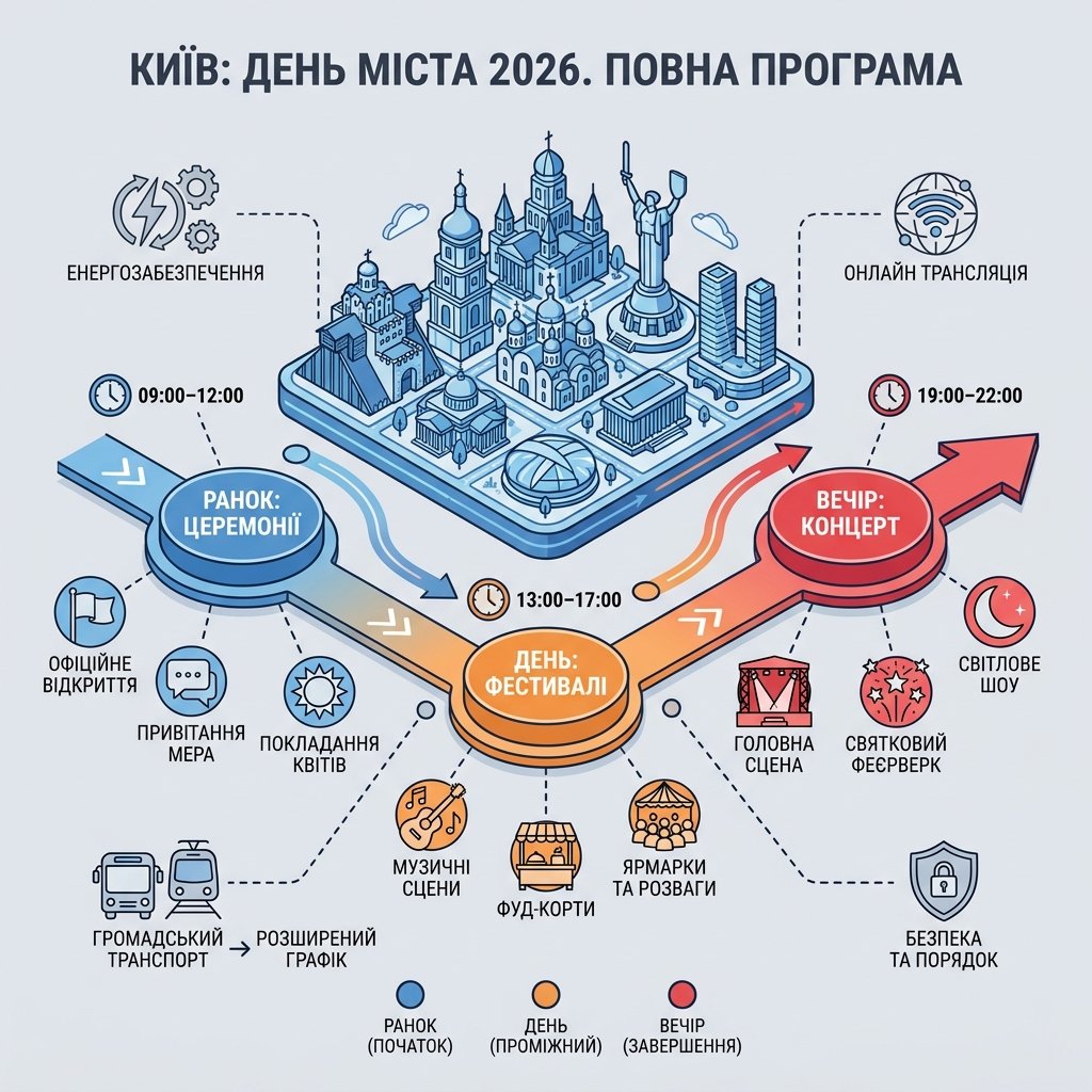 Де відсвяткувати День міста в Києві 2026: повна програма