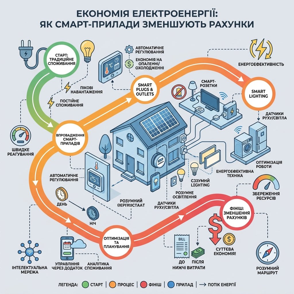 Економія електроенергії: як смарт-прилади зменшують рахунки