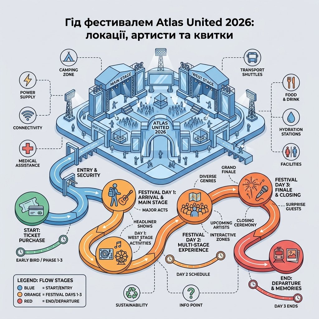 Гид по фестивалю Atlas United 2026: локации, артисты и билеты