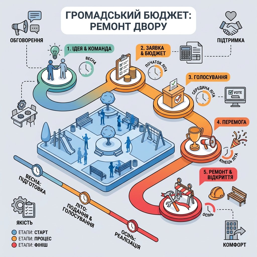 Общественный бюджет: как подать заявку на ремонт своего двора