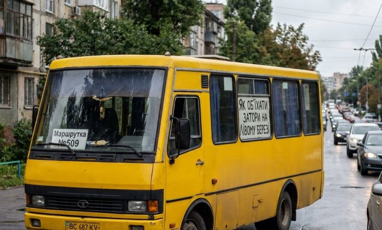 Маршрутка №509: как объехать пробки на Левом берегу