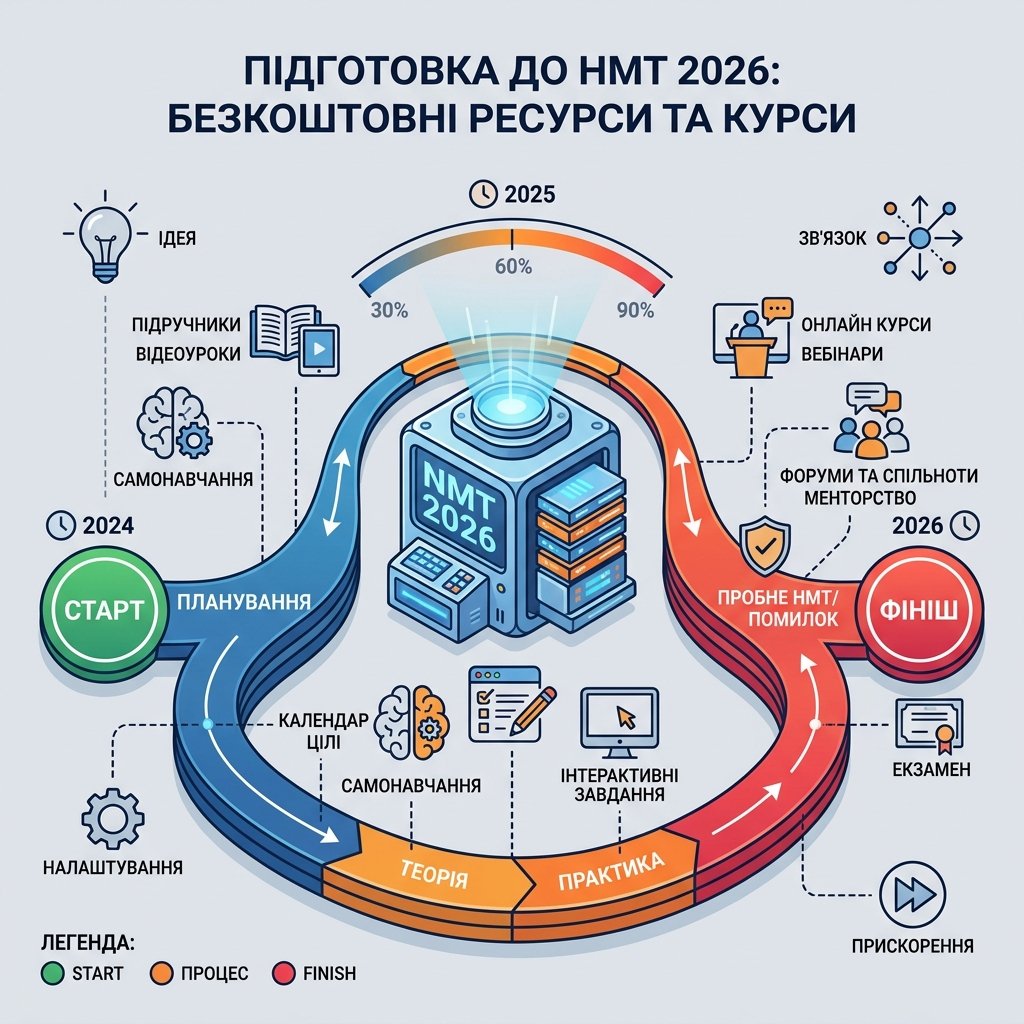 Підготовка до НМТ 2026: безкоштовні ресурси та курси