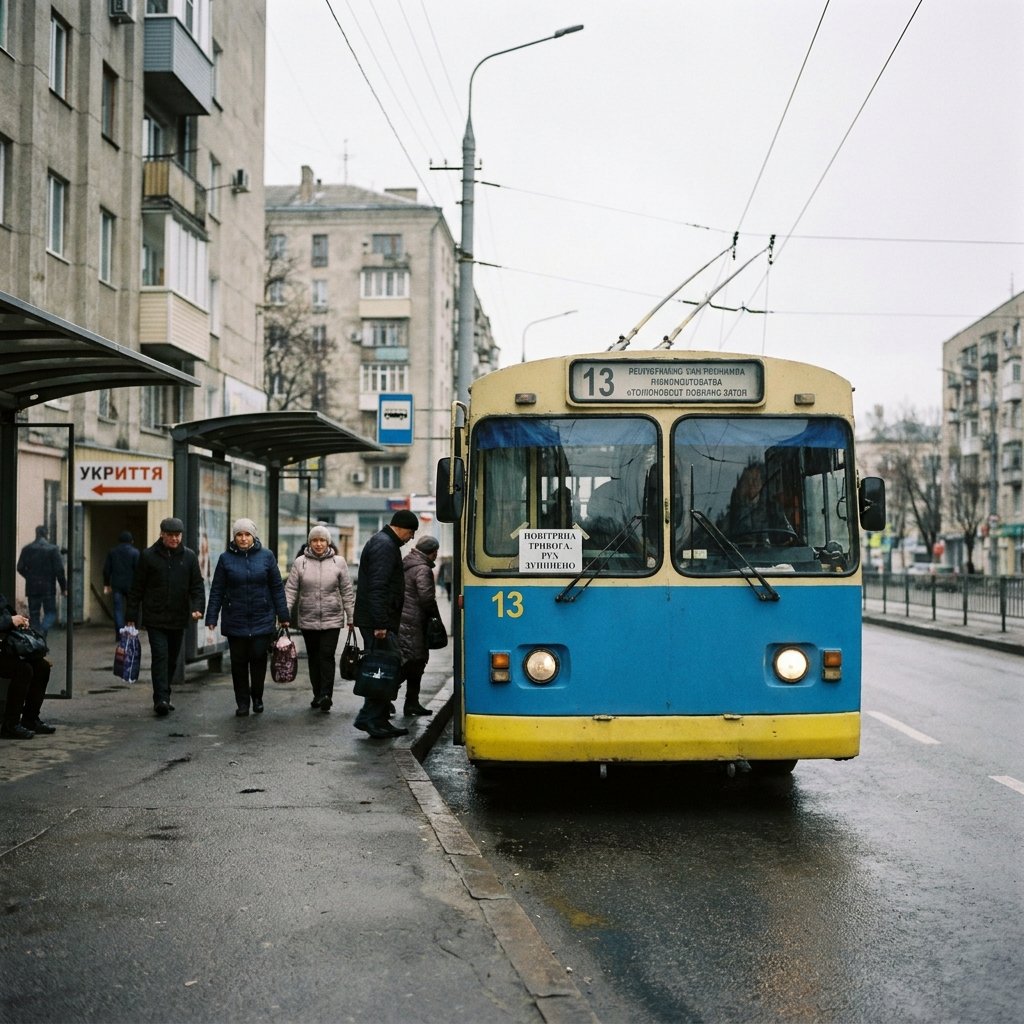 Троллейбус №13: как работает маршрут во время воздушных тревог