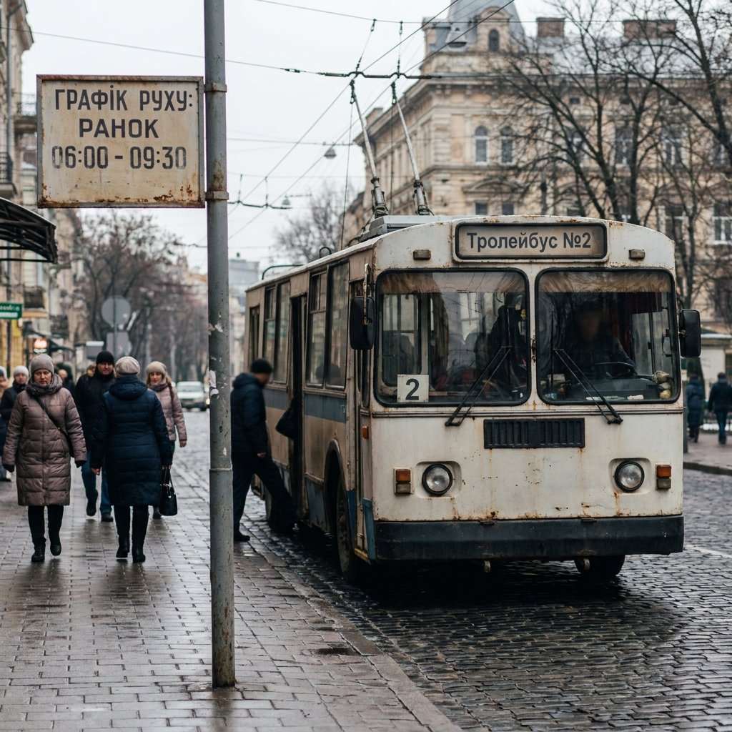 Тролейбус №2: графік руху в ранковий час