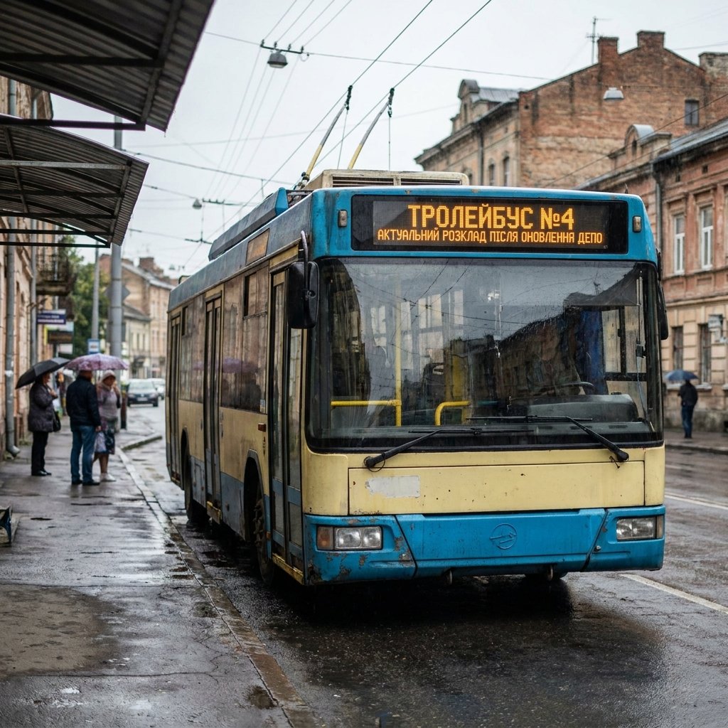 Троллейбус №4: актуальное расписание после обновления депо