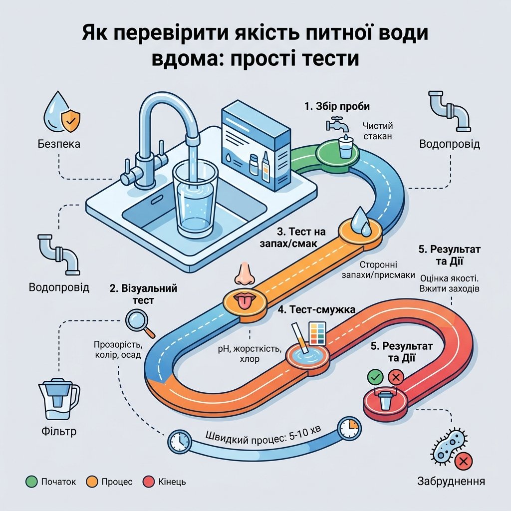 Як перевірити якість питної води вдома: прості тести