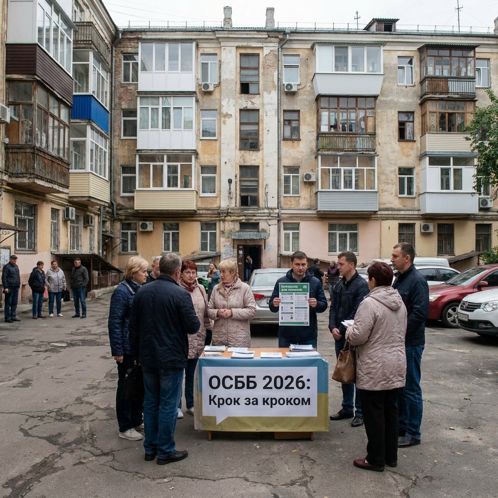 Як створити ОСББ у 2026 році: покрокова інструкція для новачків